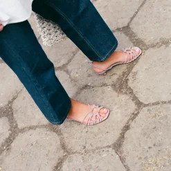 Amfi Kitten Sandaly, Lawendowy Zamsz