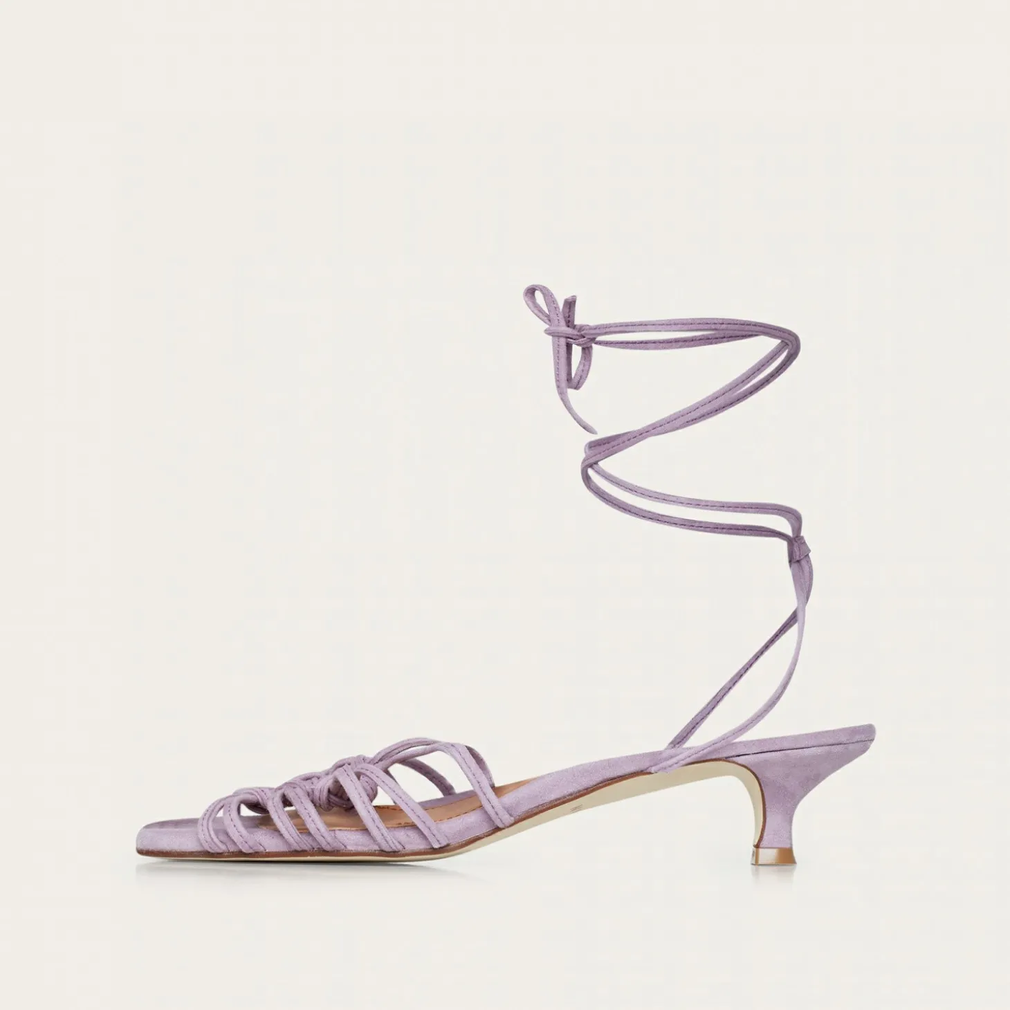 Amfi Kitten Sandaly, Lawendowy Zamsz