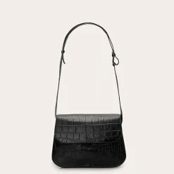 Doar Torebka M, Czarny Wzor Krokodyla
