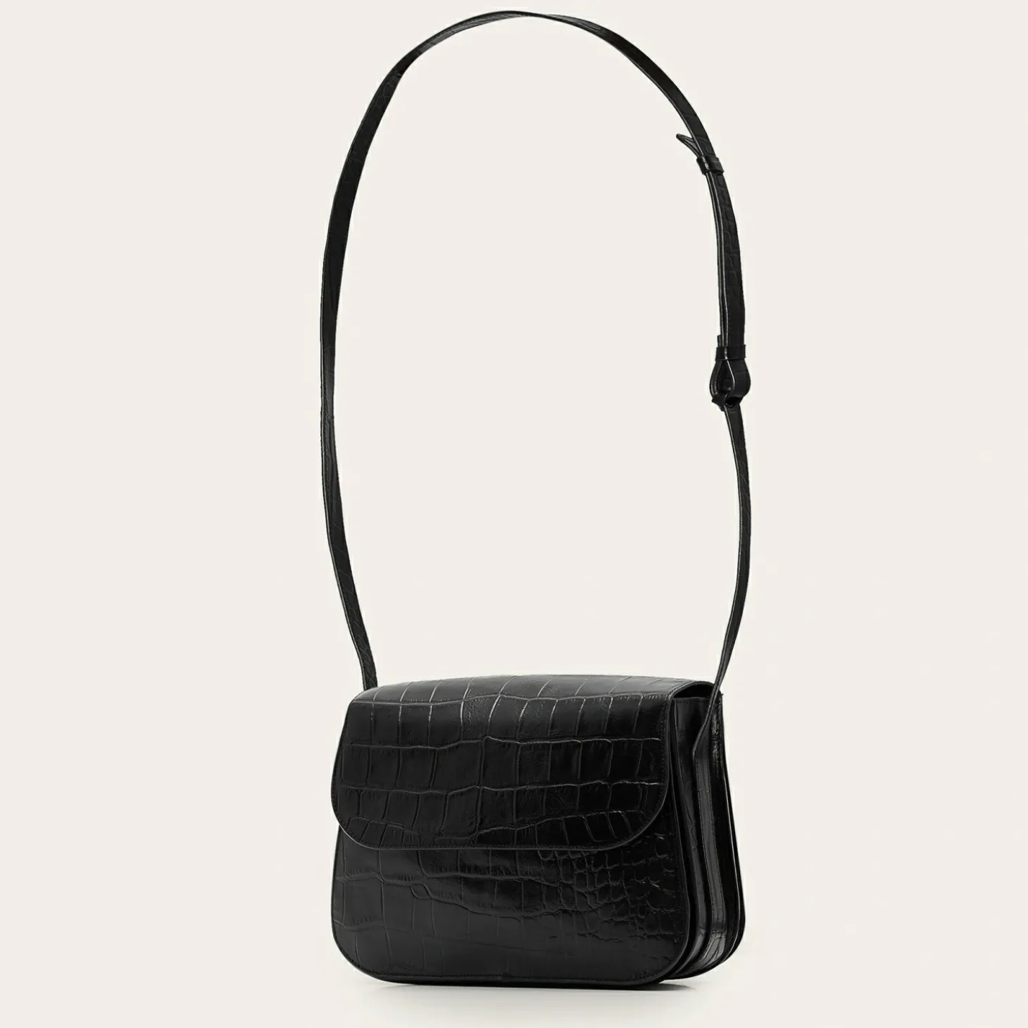 Doar Torebka M, Czarny Wzor Krokodyla