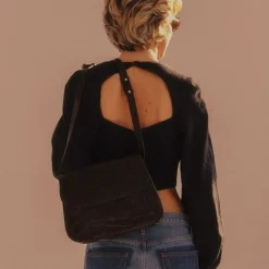 Doar Torebka M, Czarny Wzor Krokodyla