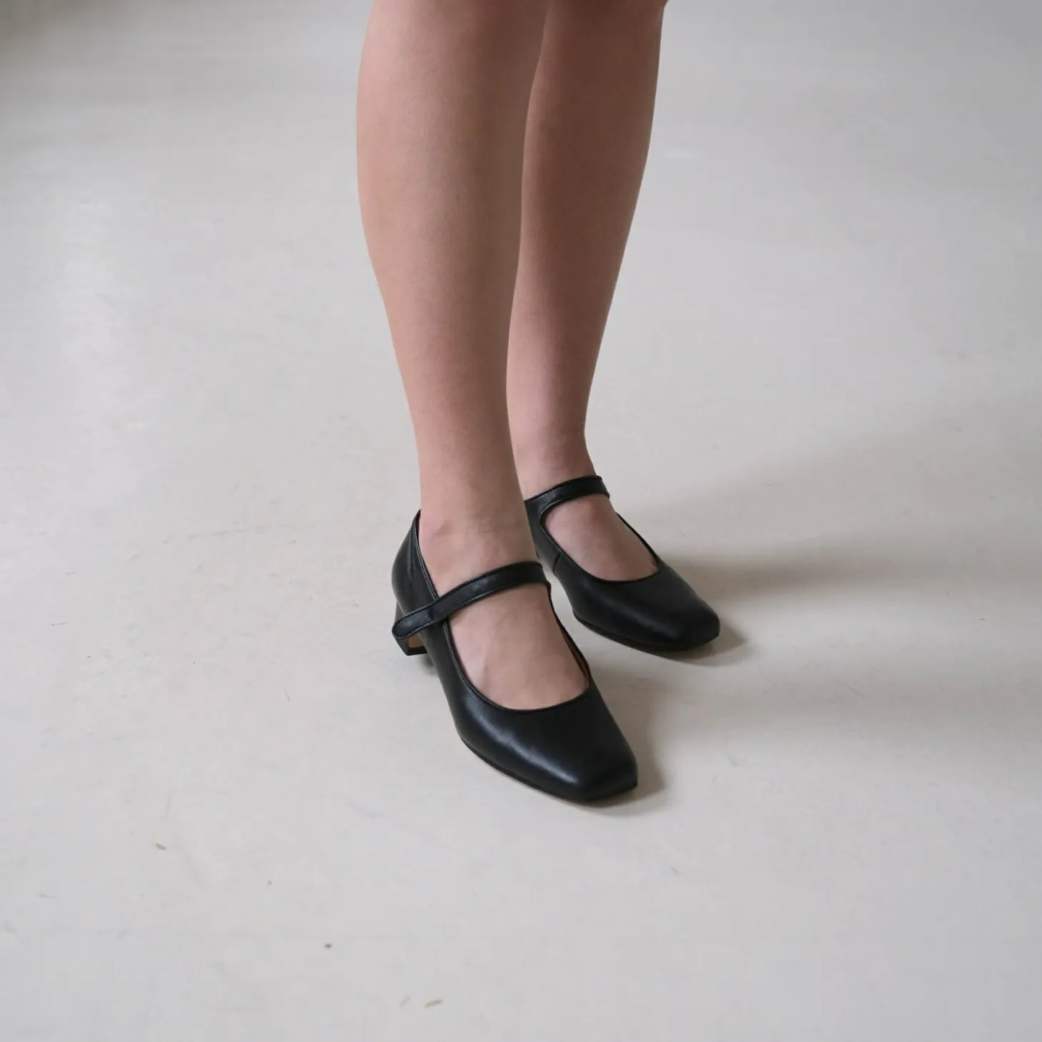 Dora Czółenka Na Niskim Obcasie, Czarny