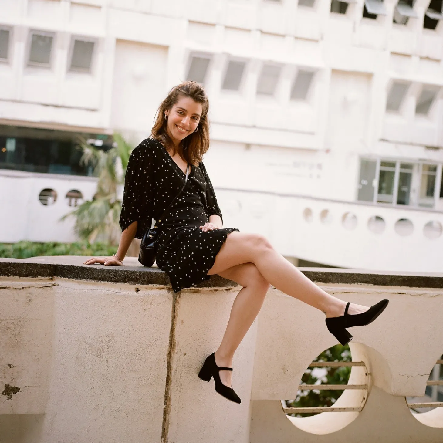 Dora Czółenka Na Wysokim Obcasie, Czarny Zamsz