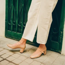 Dora Czółenka Na Wysokim Obcasie, Biszkoptowy