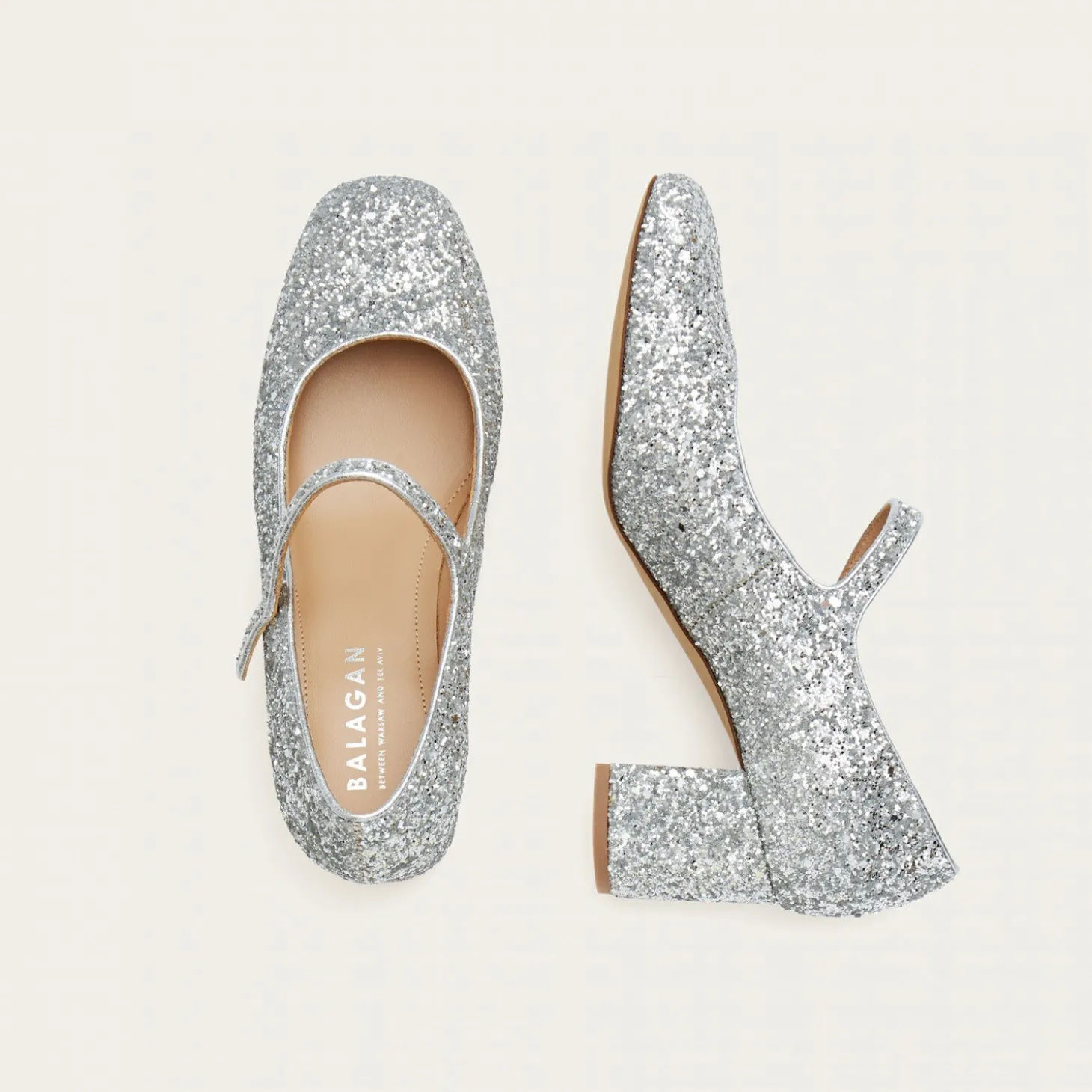 Dora Czółenka Na Wysokim Obcasie, Srebrny Brokat