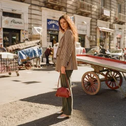 Hug Bag Torebka L, Bordowy