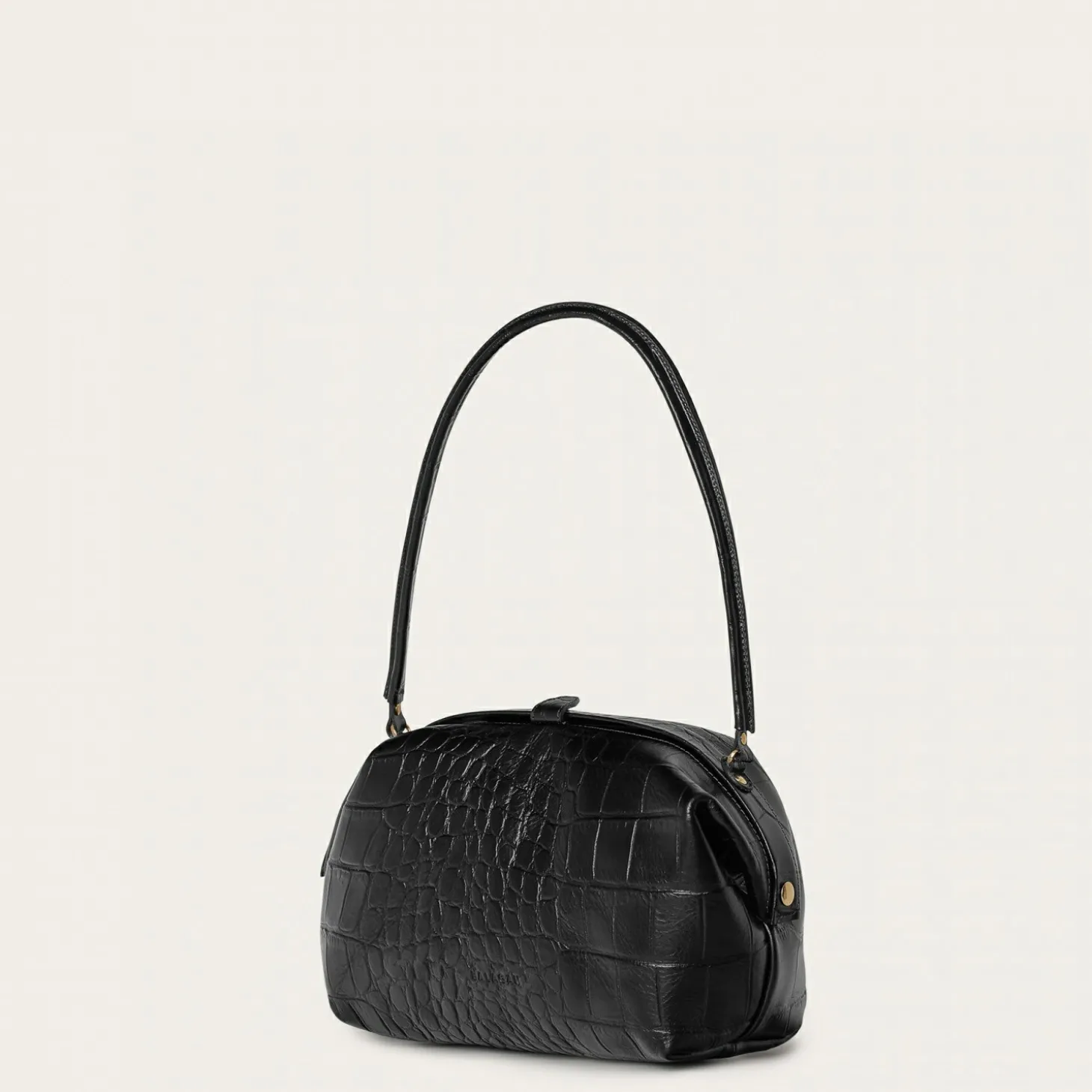 Hug Bag Torebka L, Czarny Wzor Krokodyla