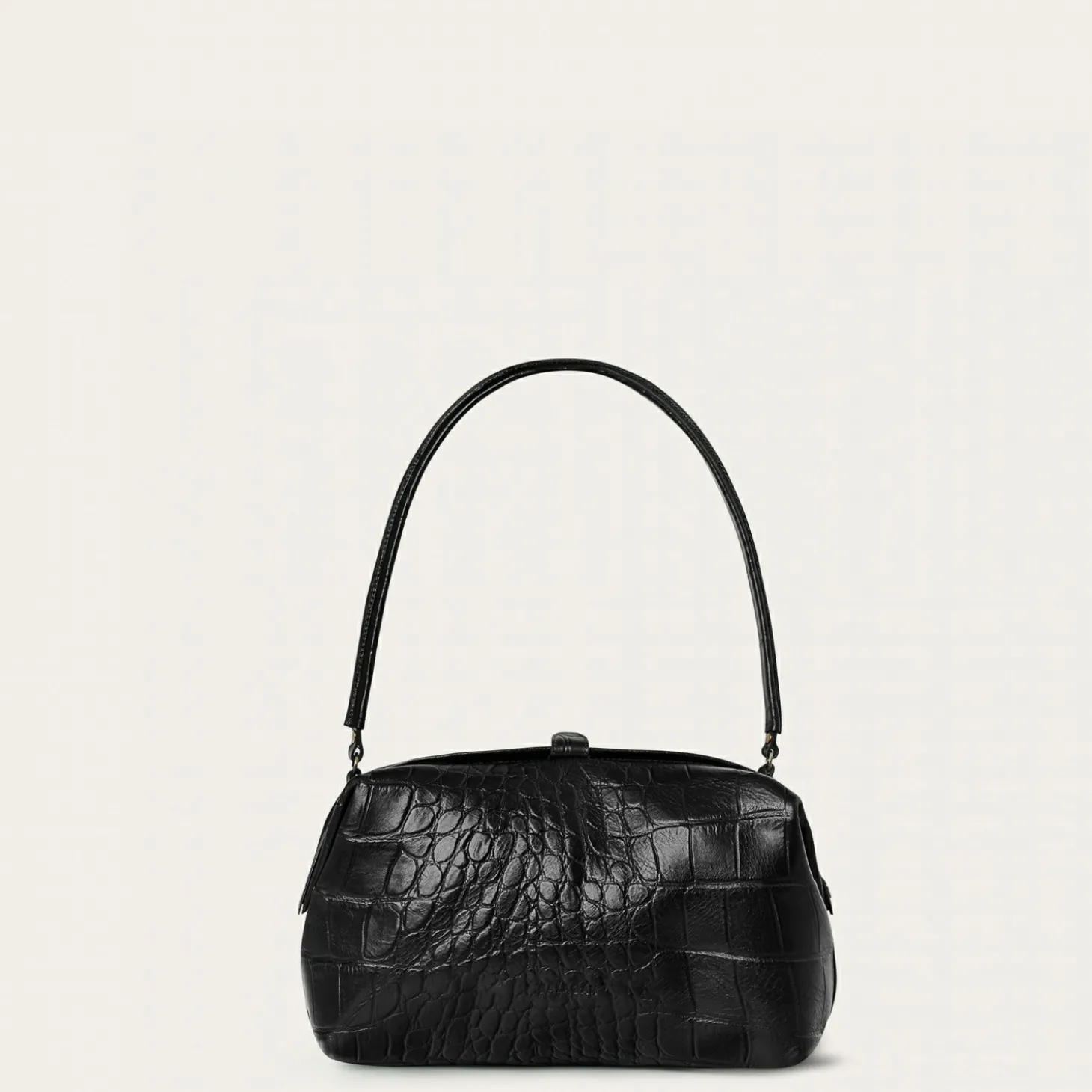 Hug Bag Torebka L, Czarny Wzor Krokodyla