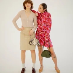 Hug Bag Torebka L, Zlamana Biel Wzor Pytona