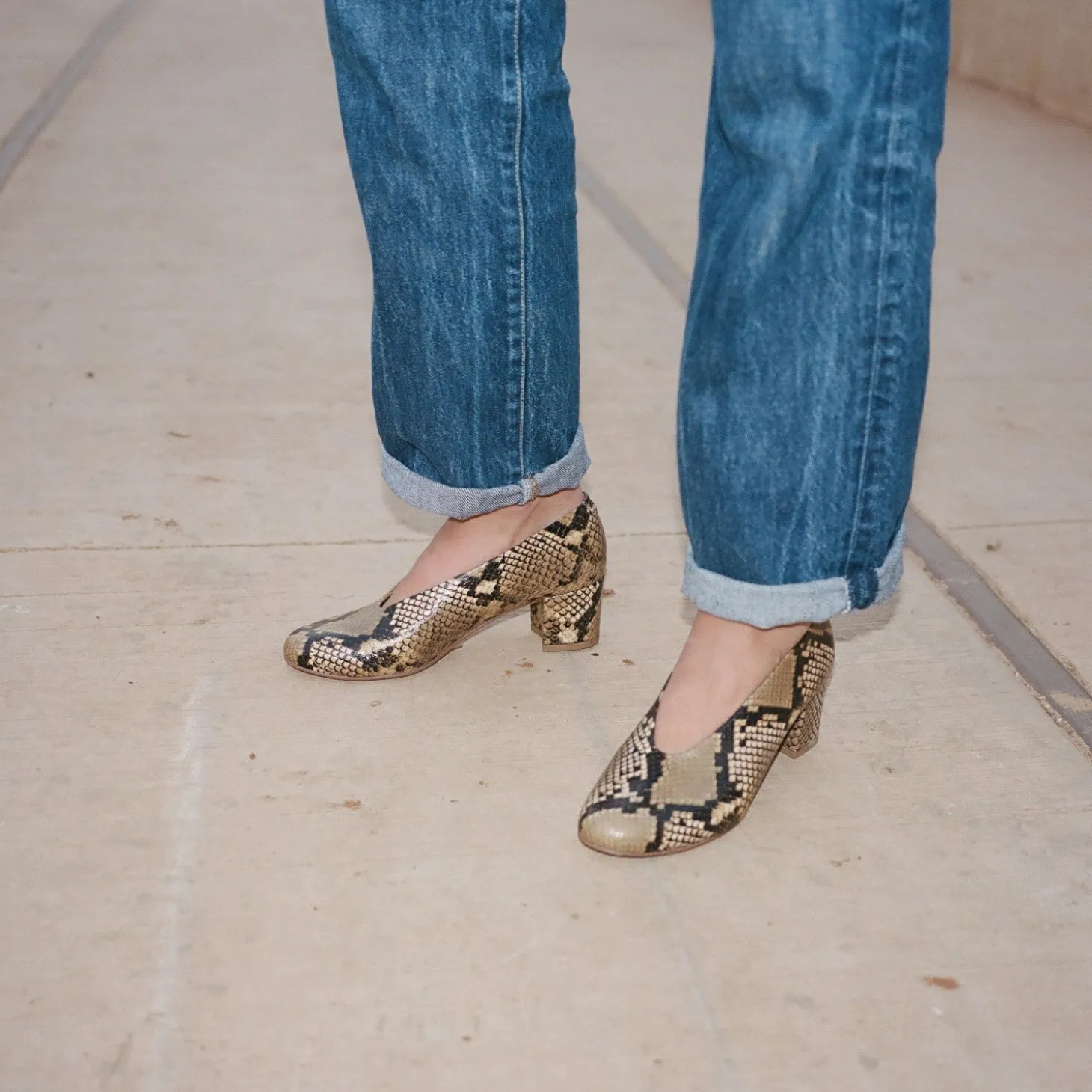 Leilot Czółenka, Brazowy Wzor Pytona