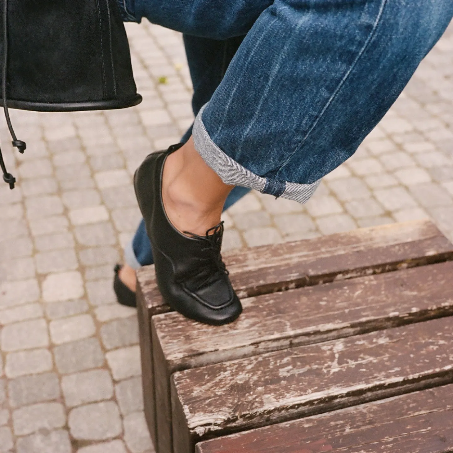 Lila Półbuty, Czarny