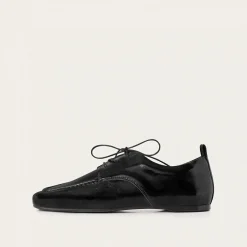 Lila Półbuty, Czarny Polysk