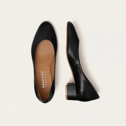 Migdal Czółenka Na Niskim Obcasie, Czarny