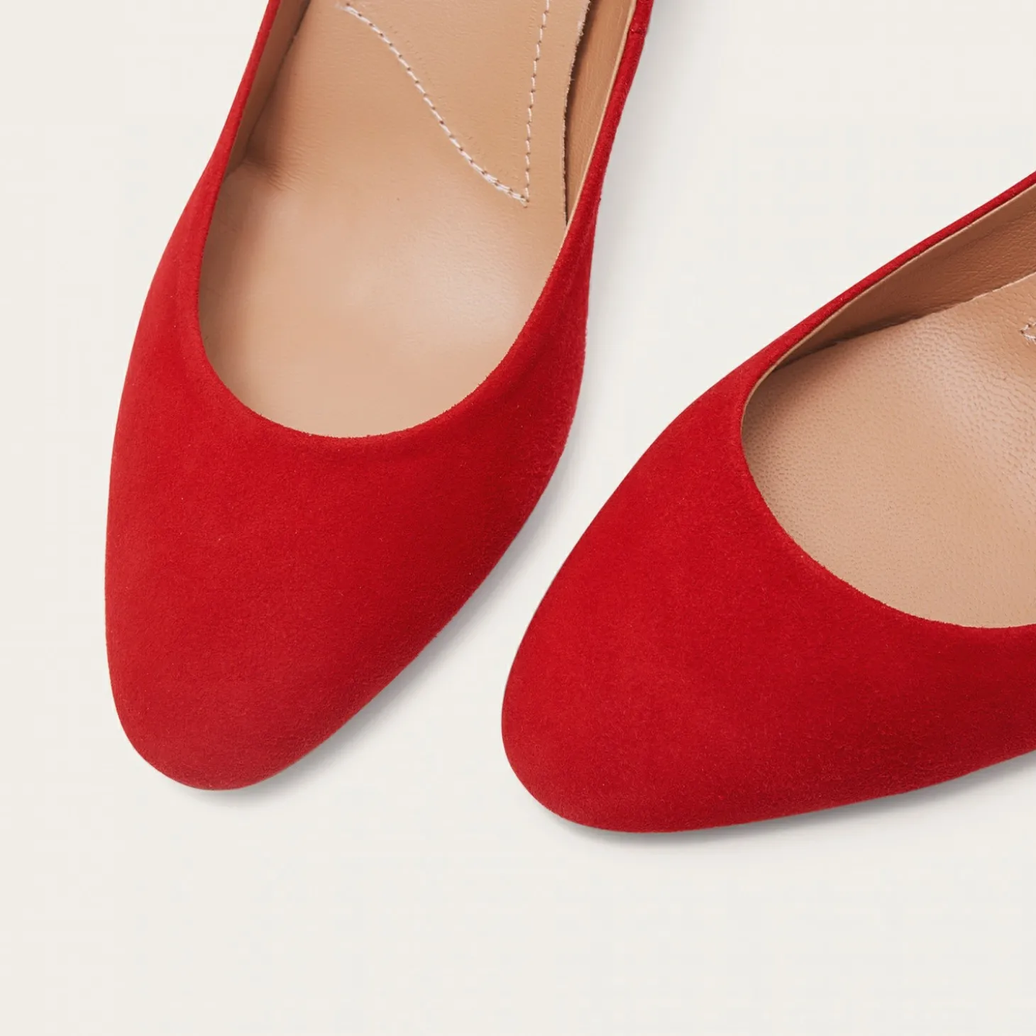 Migdal Czółenka Na Wysokim Obcasie, Czerwony Zamsz