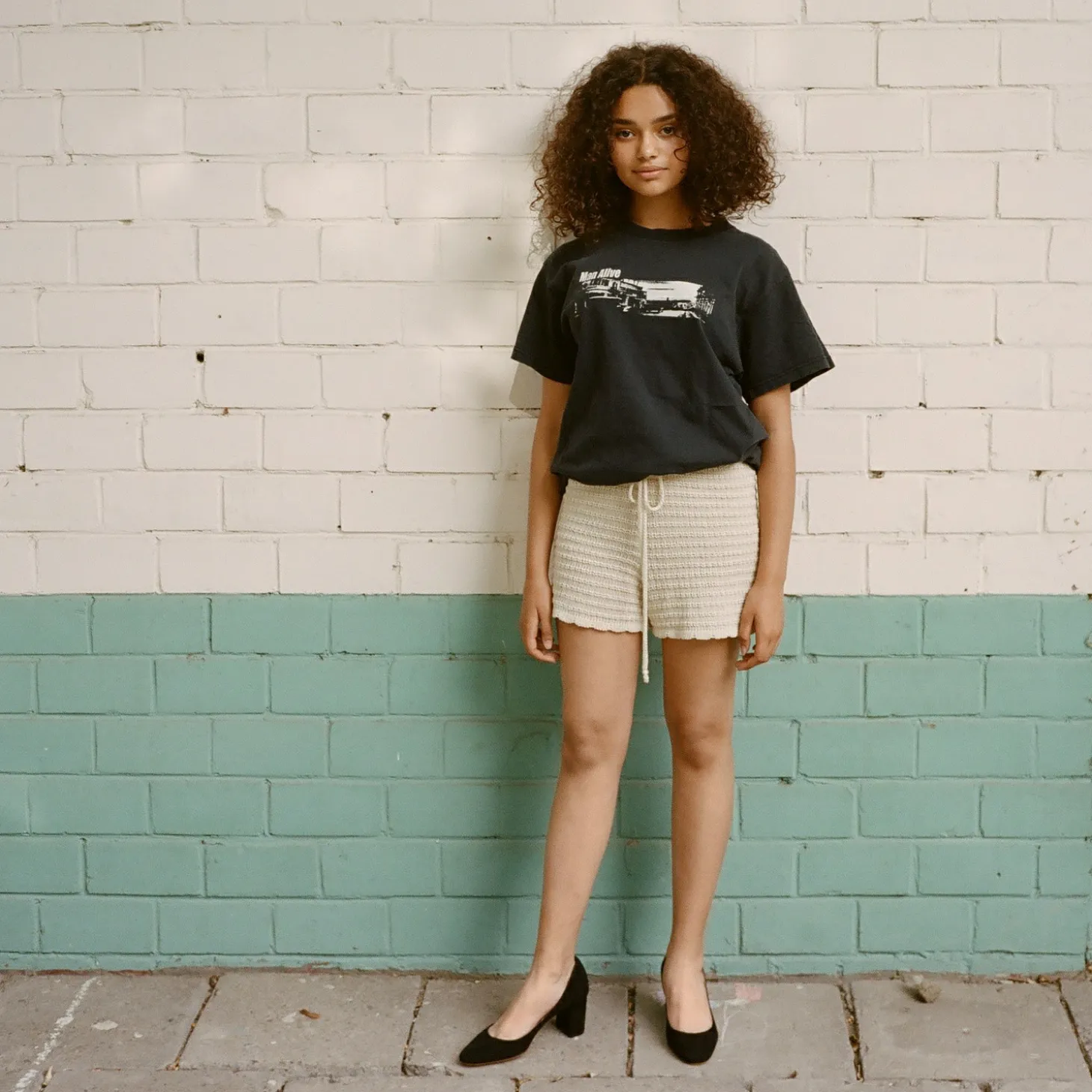 Migdal Czółenka Na Wysokim Obcasie, Czarny Zamsz