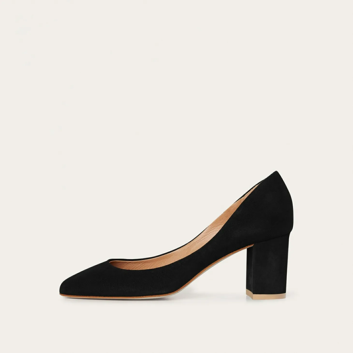 Migdal Czółenka Na Wysokim Obcasie, Czarny Zamsz