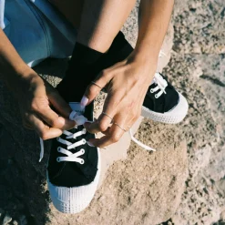 Novesta Star Master Sneakersy Damskie Vegan, Czarne Na Bialym