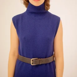 Pasek Szeroki Z Klamra, Ciemny Braz