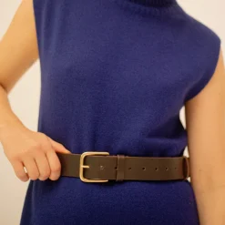 Pasek Szeroki Z Klamra, Ciemny Braz