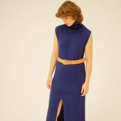 Pasek Szeroki Z Klamra, Piaskowy Welur