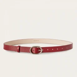 Pasek Z Owalna Klamra, Szminkowy