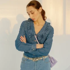 Pasek Z Powlekana Klamra, Zlamana Biel Wzor Weza