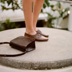 Pitzi Torebka, Brazowy Wzor Krokodyla