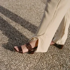 Rehava Sandaly, Brazowy Wzor Krokodyla