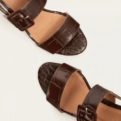 Rehava Sandaly, Brazowy Wzor Krokodyla