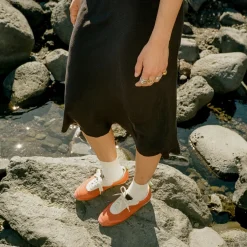 Ritza Sneakersy, Vintage Czerwony Nubuk