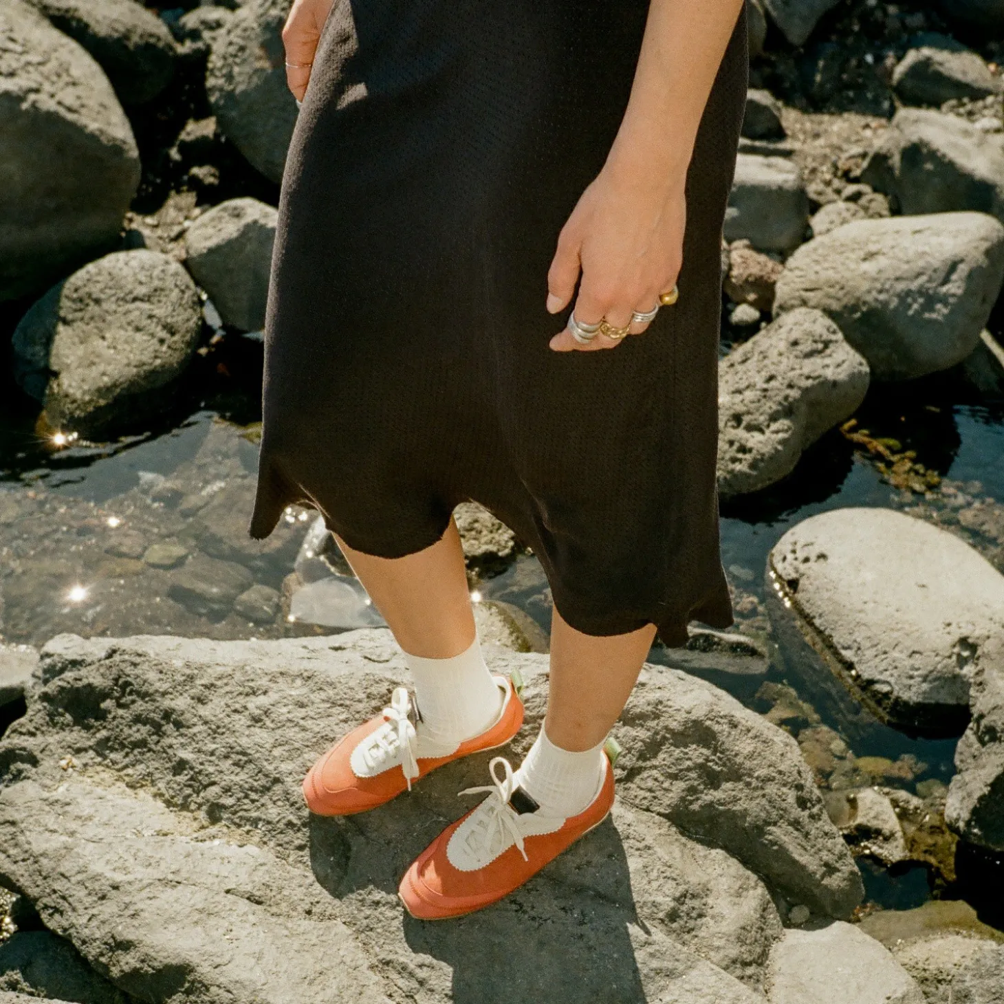 Ritza Sneakersy, Vintage Czerwony Nubuk