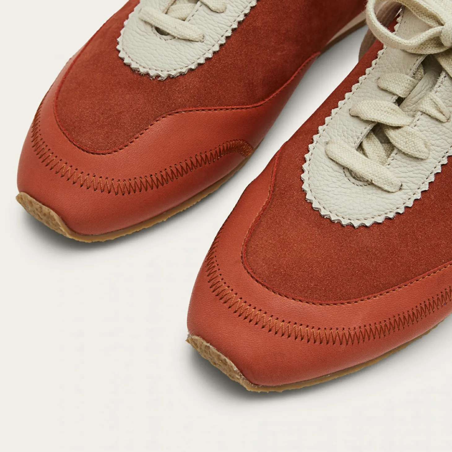 Ritza Sneakersy, Vintage Czerwony Nubuk