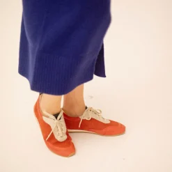 Ritza Sneakersy, Vintage Czerwony Nubuk