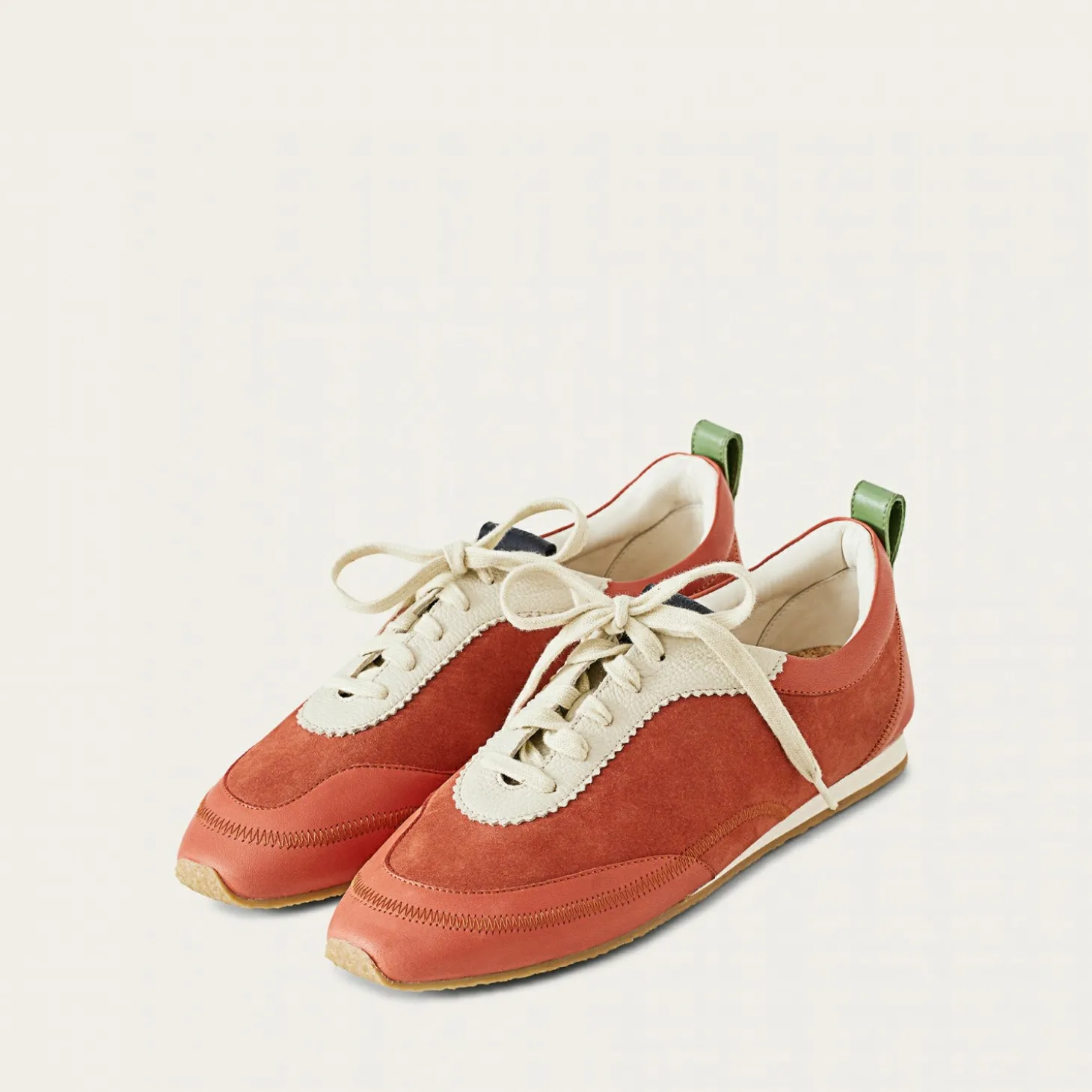 Ritza Sneakersy, Vintage Czerwony Nubuk