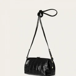 Rofe Torebka M, Czarny Wzor Krokodyla