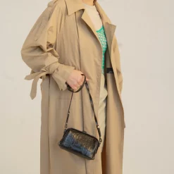 Rofe Torebka S, Brazowy Wzor Krokodyla