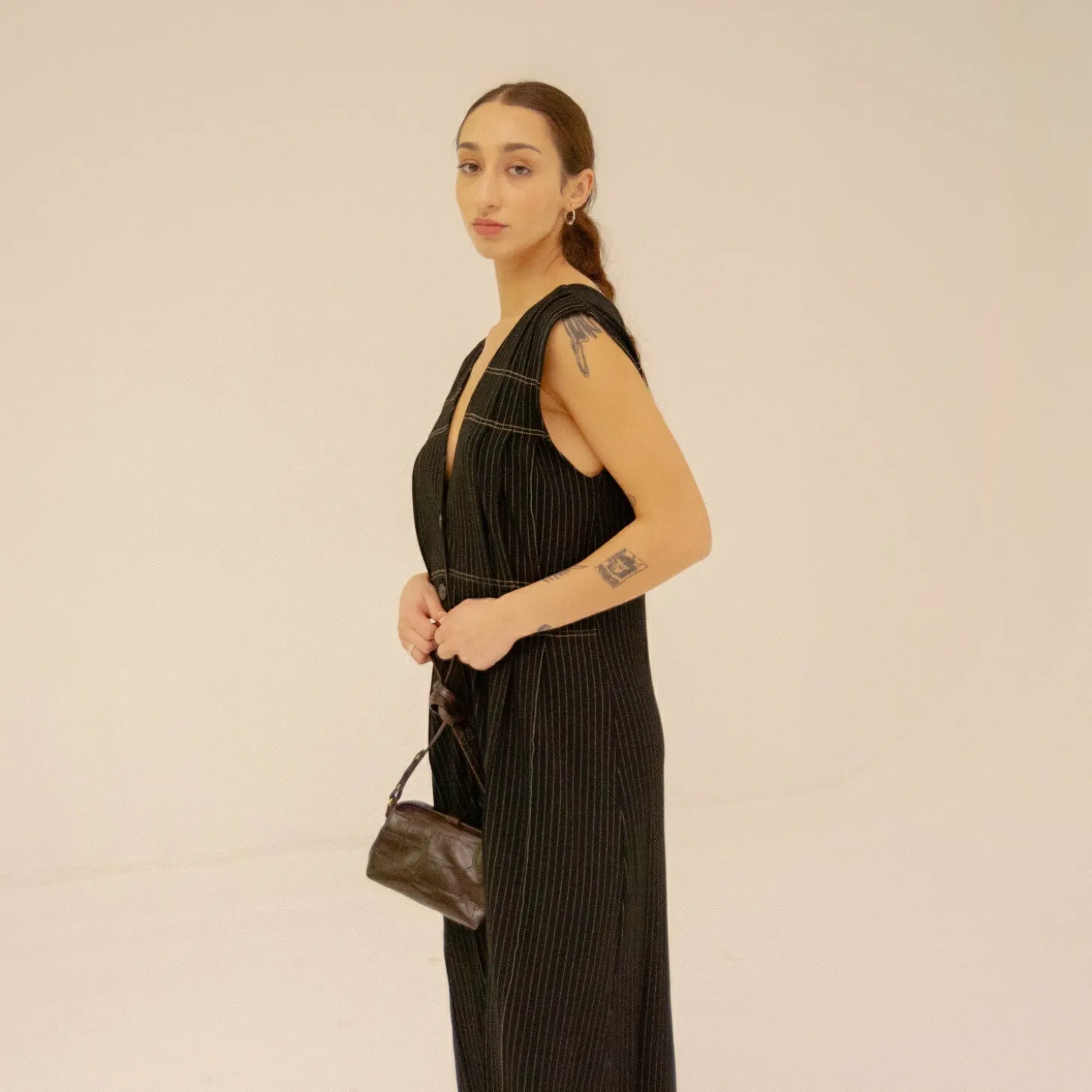 Rofe Torebka S, Brazowy Wzor Krokodyla