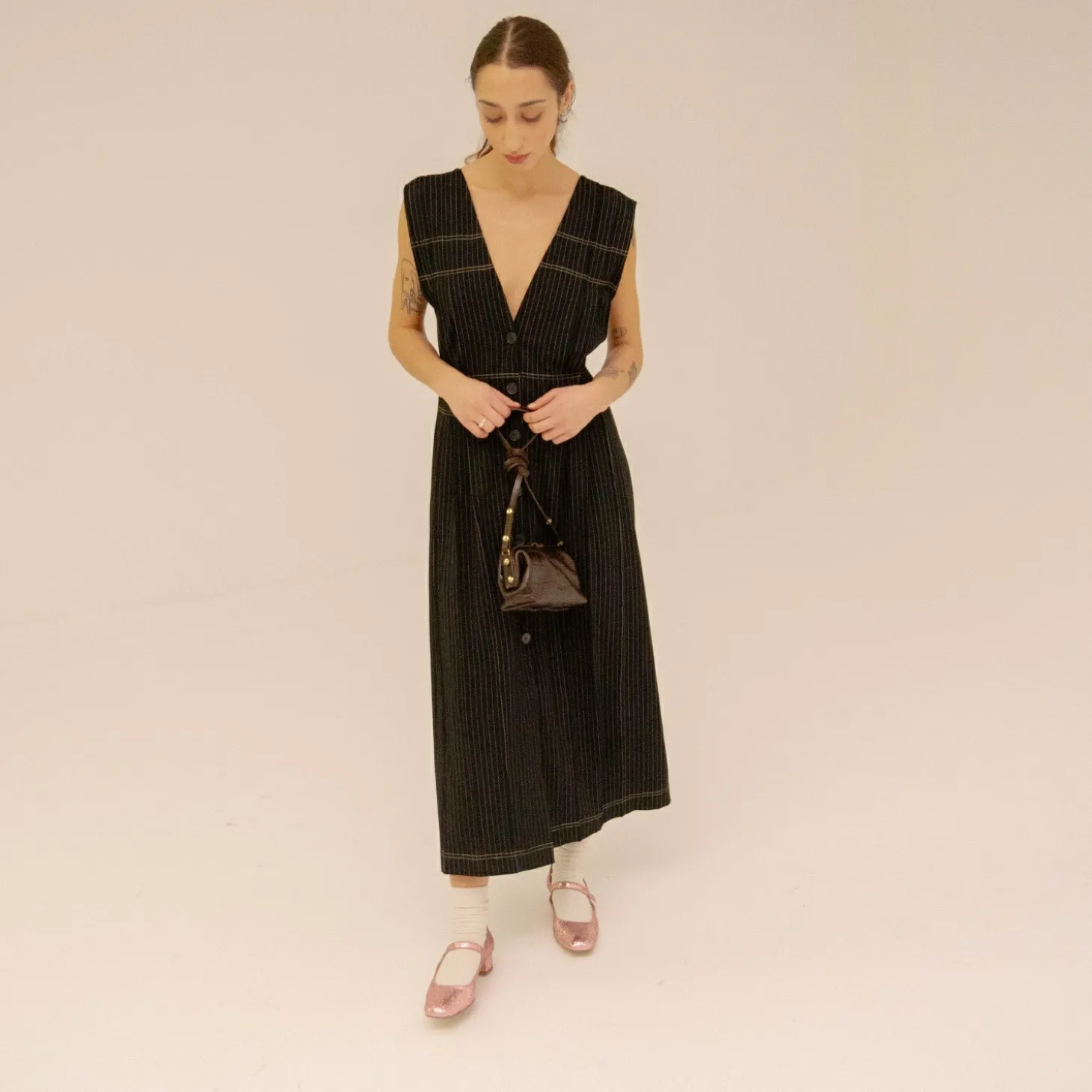 Rofe Torebka S, Brazowy Wzor Krokodyla