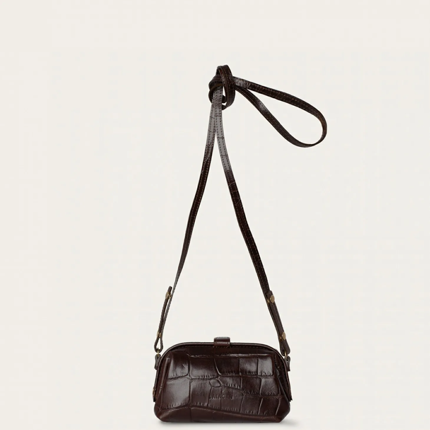 Rofe Torebka S, Brazowy Wzor Krokodyla