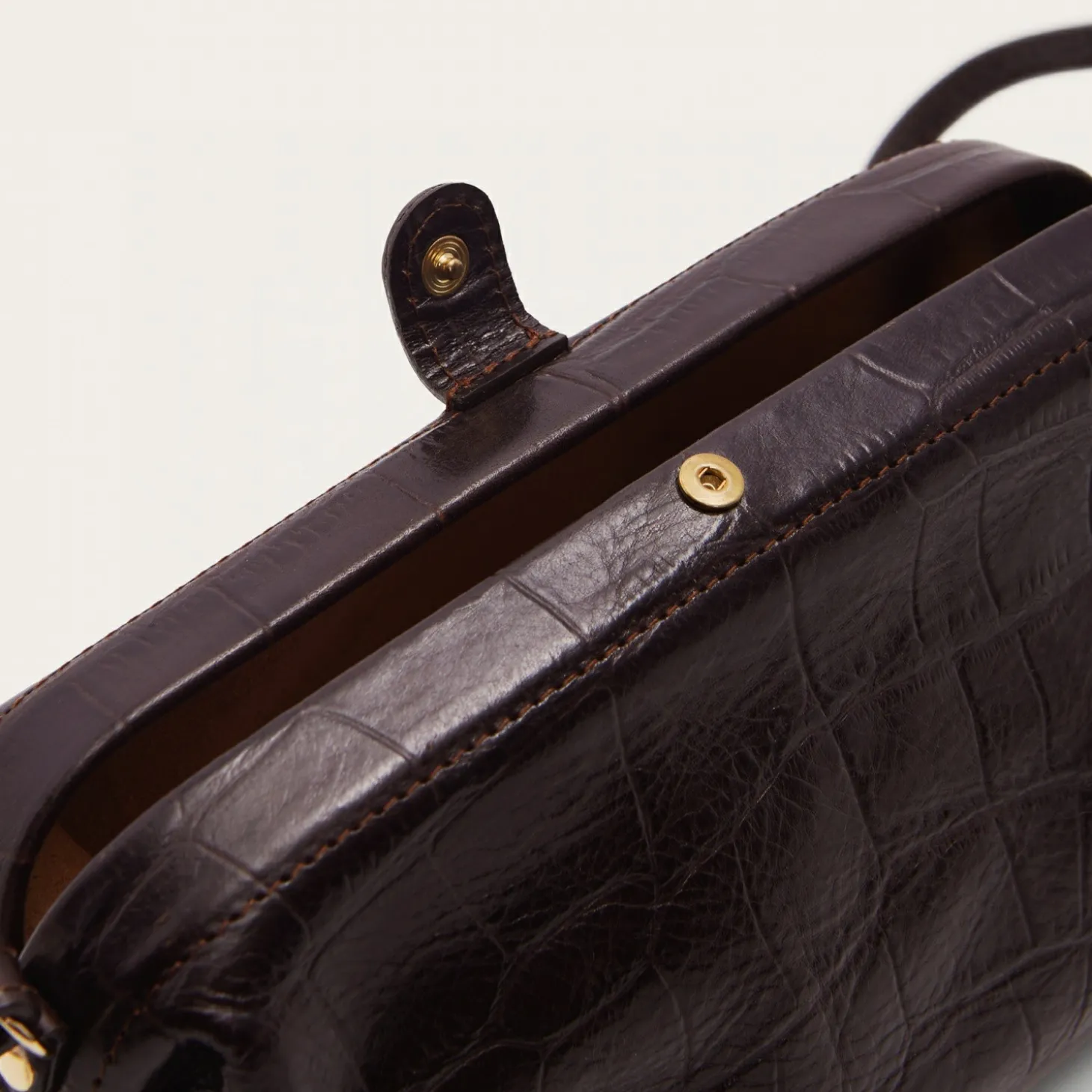 Rofe Torebka S, Brazowy Wzor Krokodyla