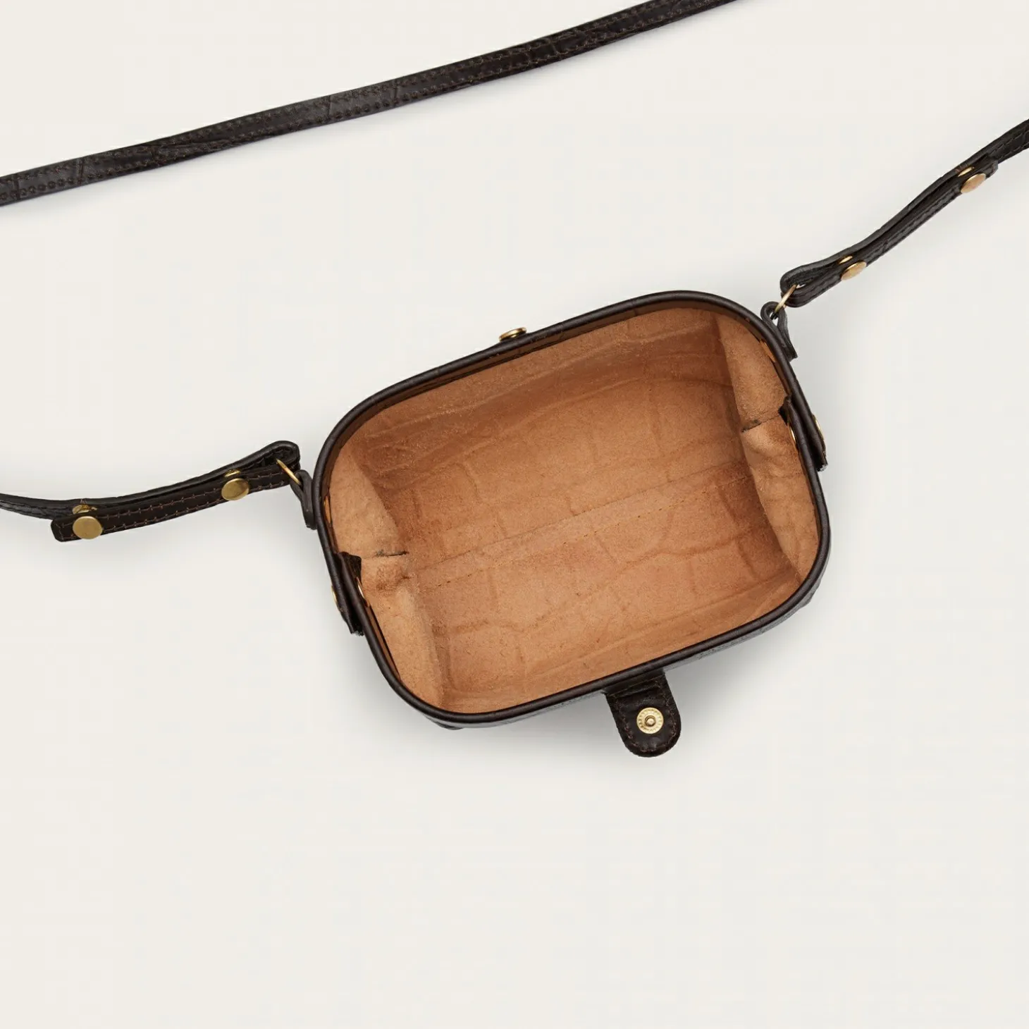 Rofe Torebka S, Brazowy Wzor Krokodyla