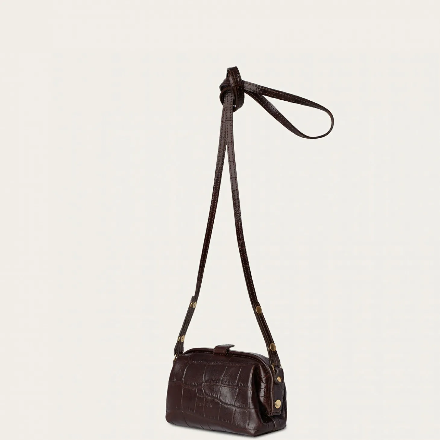 Rofe Torebka S, Brazowy Wzor Krokodyla