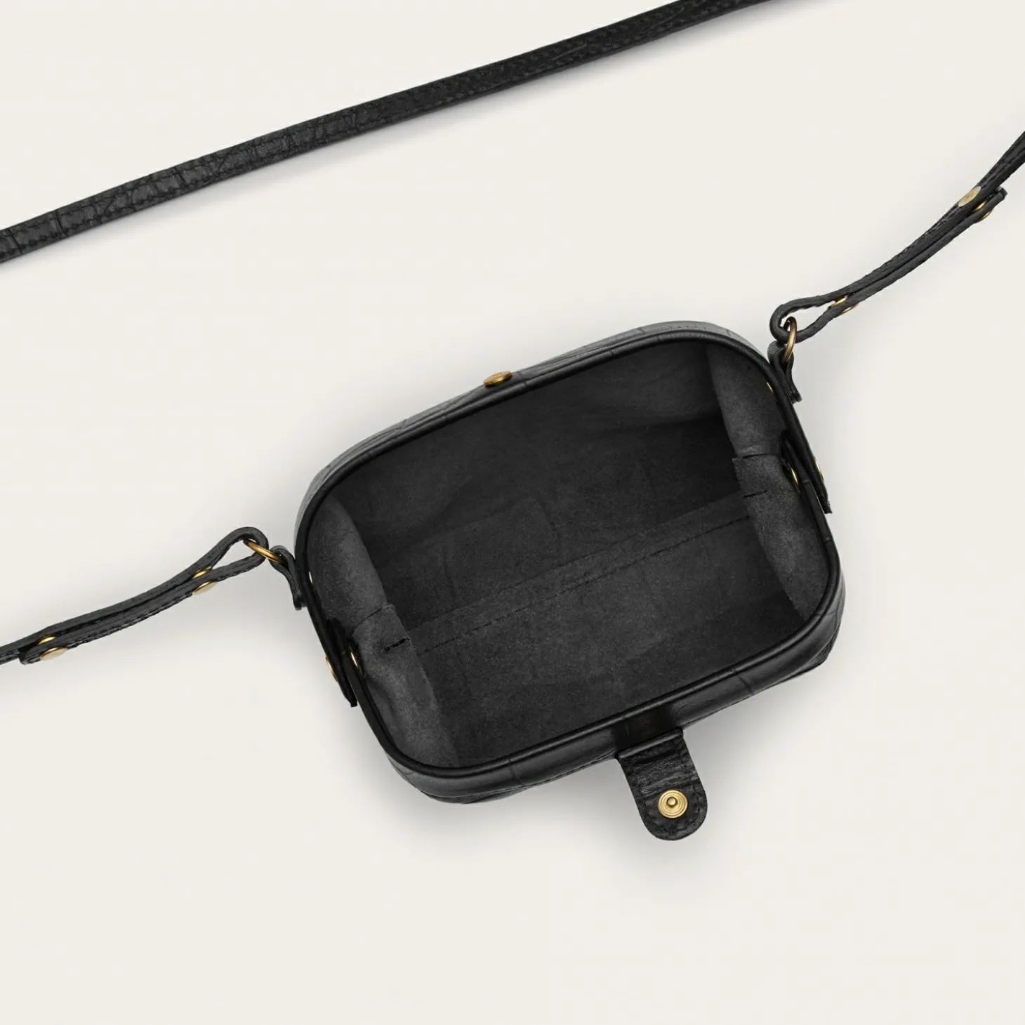 Rofe Torebka S, Czarny Wzor Krokodyla