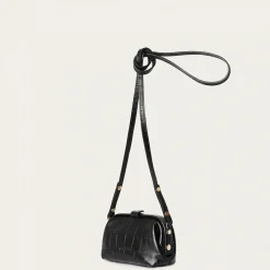 Rofe Torebka S, Czarny Wzor Krokodyla