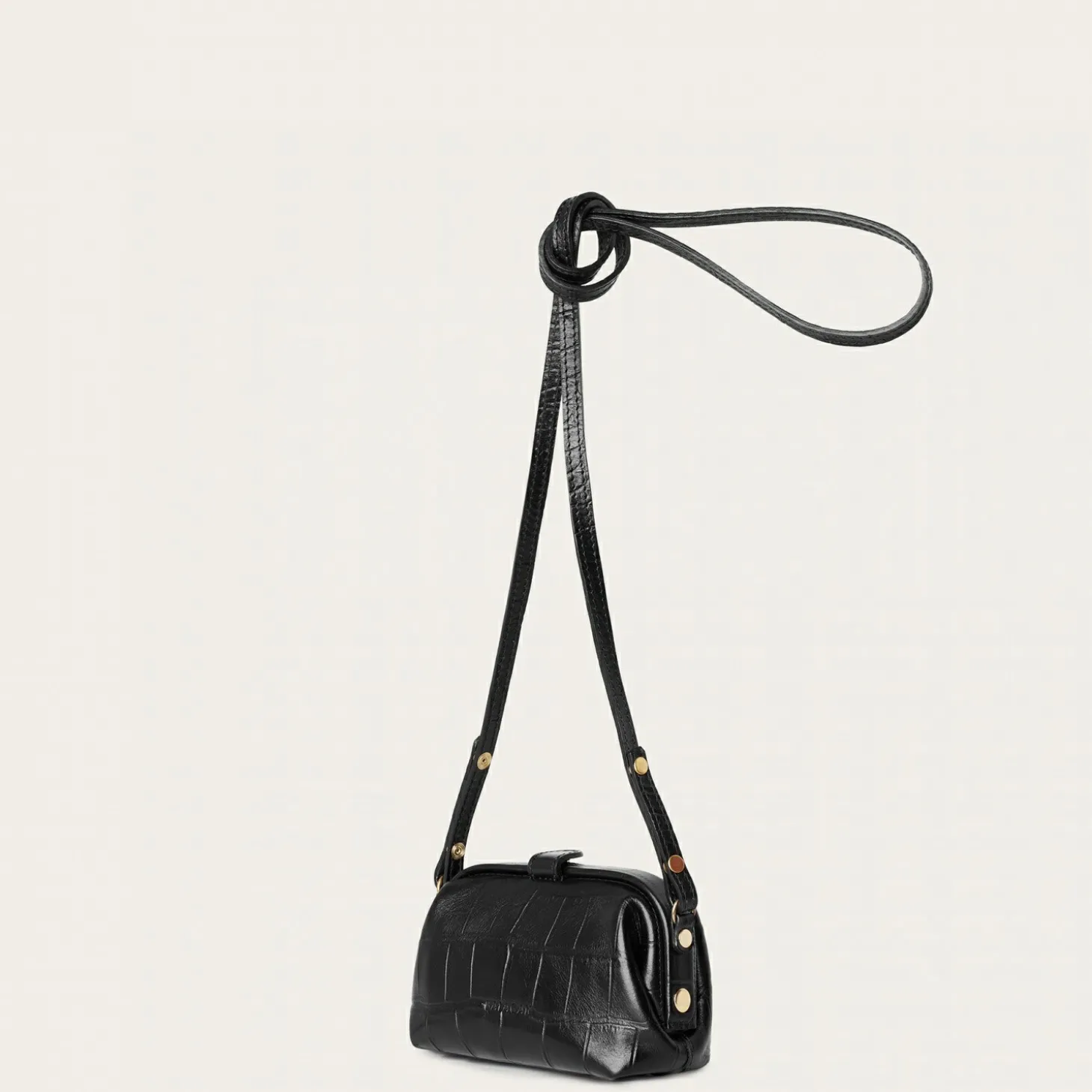 Rofe Torebka S, Czarny Wzor Krokodyla