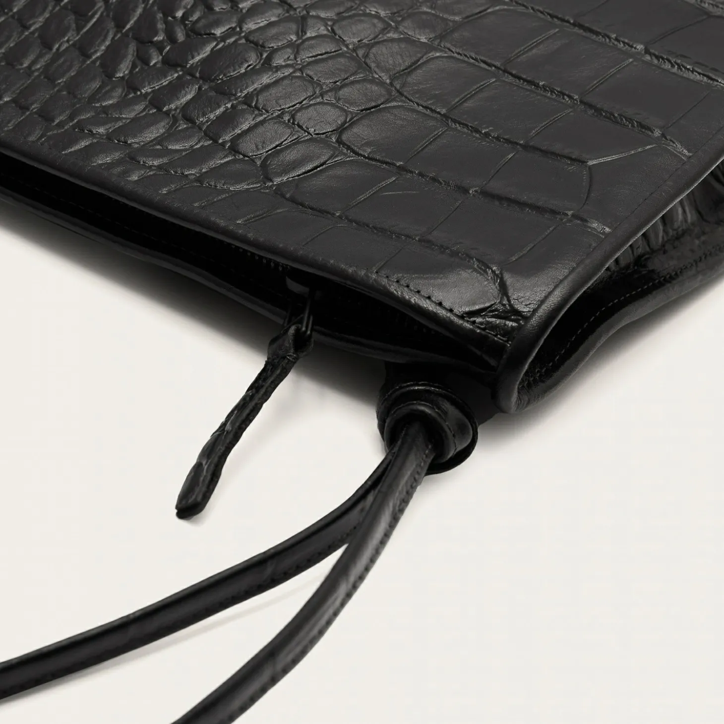 Suzanne Torebka M, Czarny Wzor Krokodyla