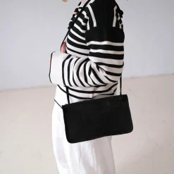 Suzanne Torebka M, Czarny Welur