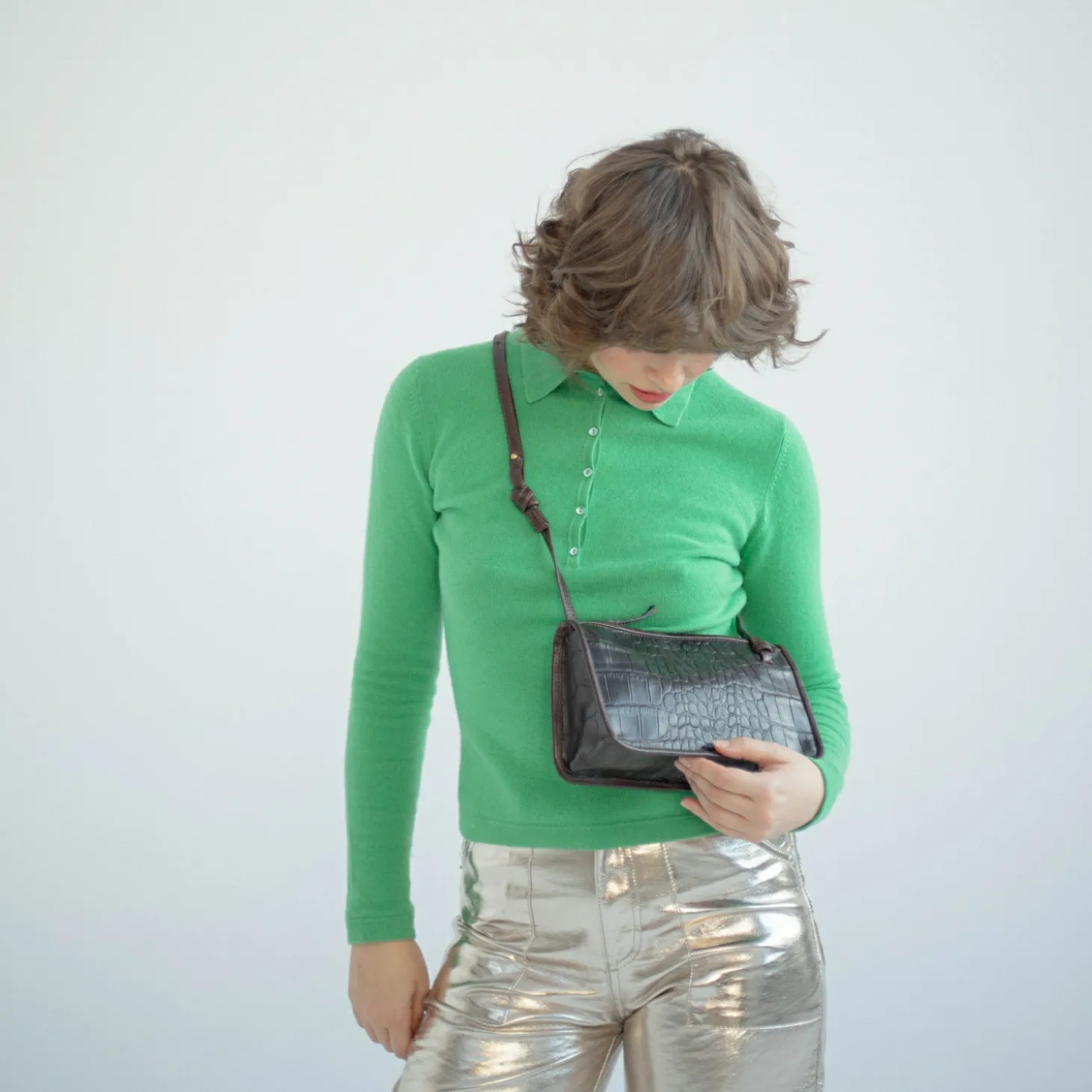 Suzanne Torebka S, Brazowy Wzor Krokodyla