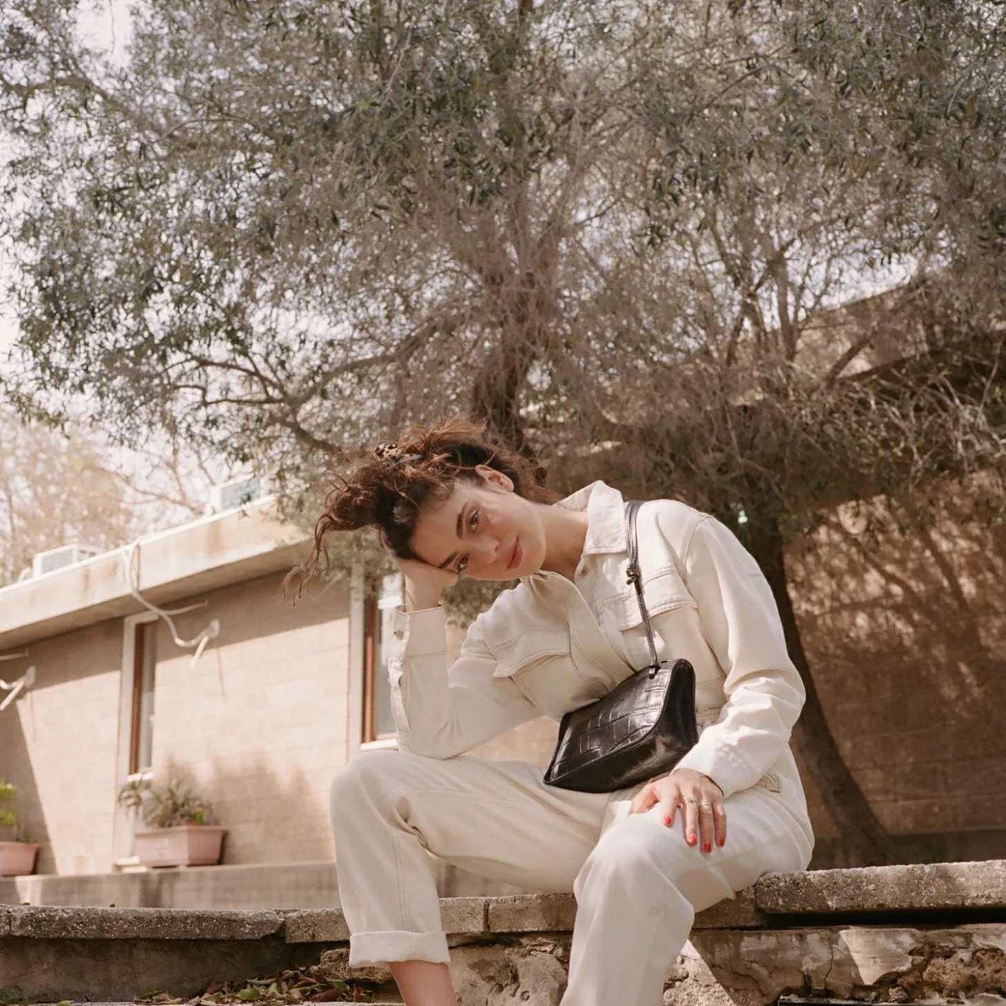 Suzanne Torebka S, Czarny Wzor Krokodyla