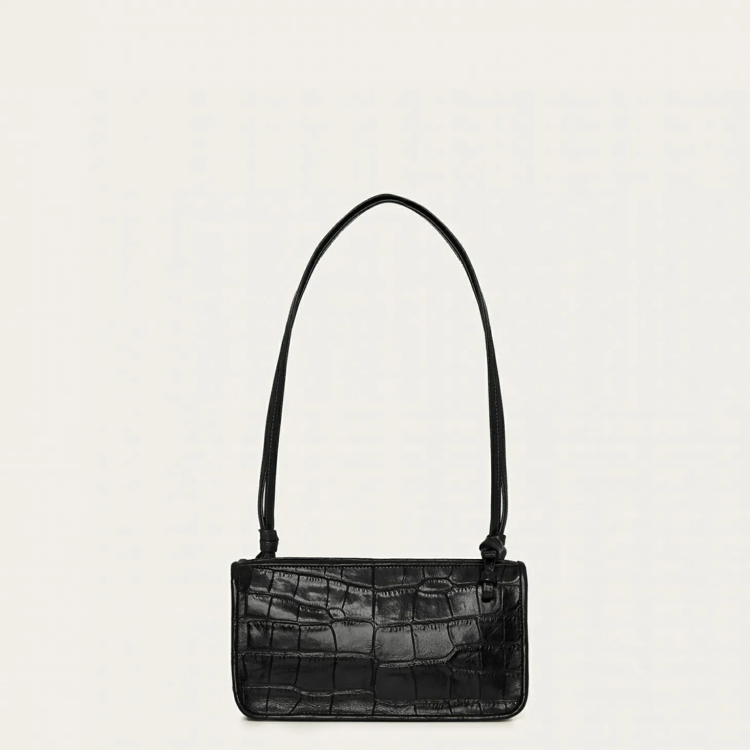 Suzanne Torebka S, Czarny Wzor Krokodyla